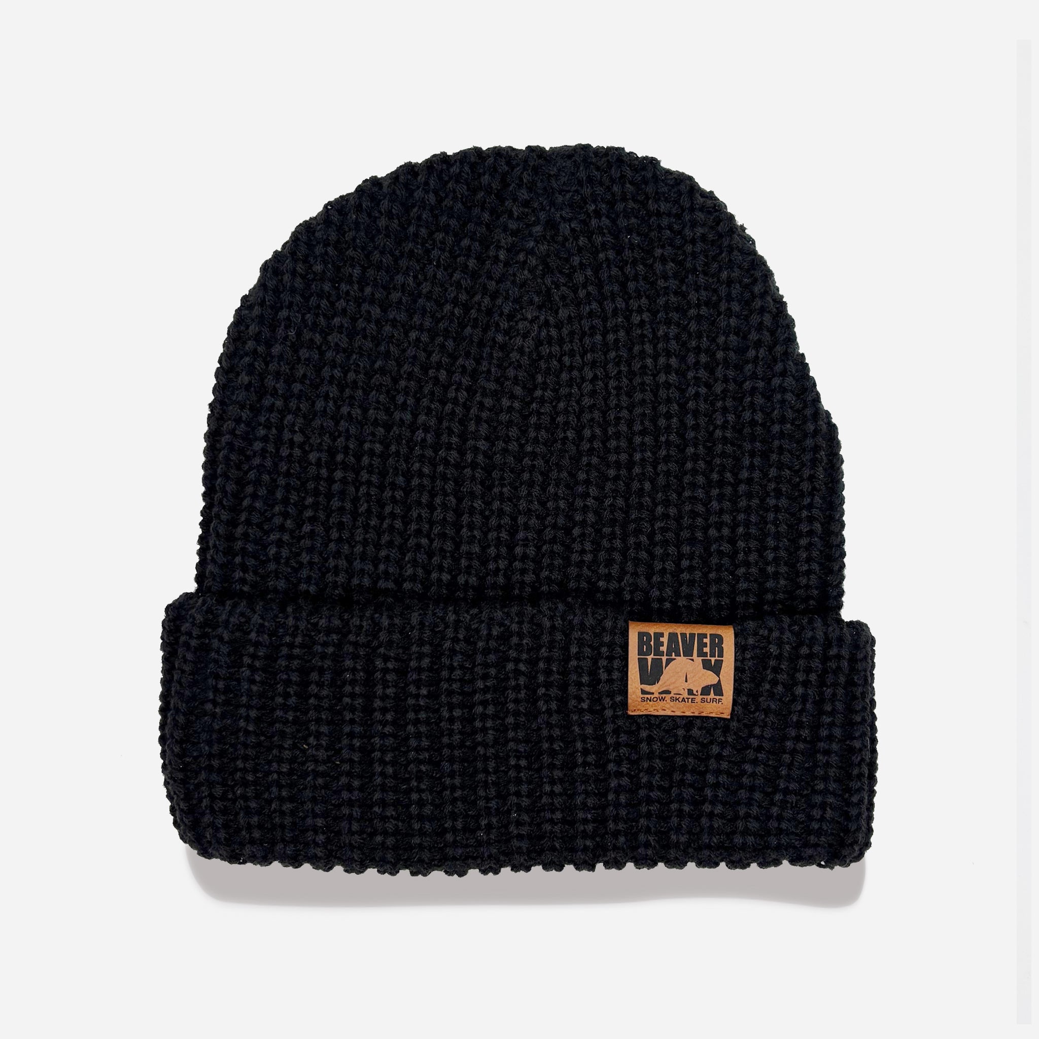 Chunky Wide Rib Roll-Up Beanie