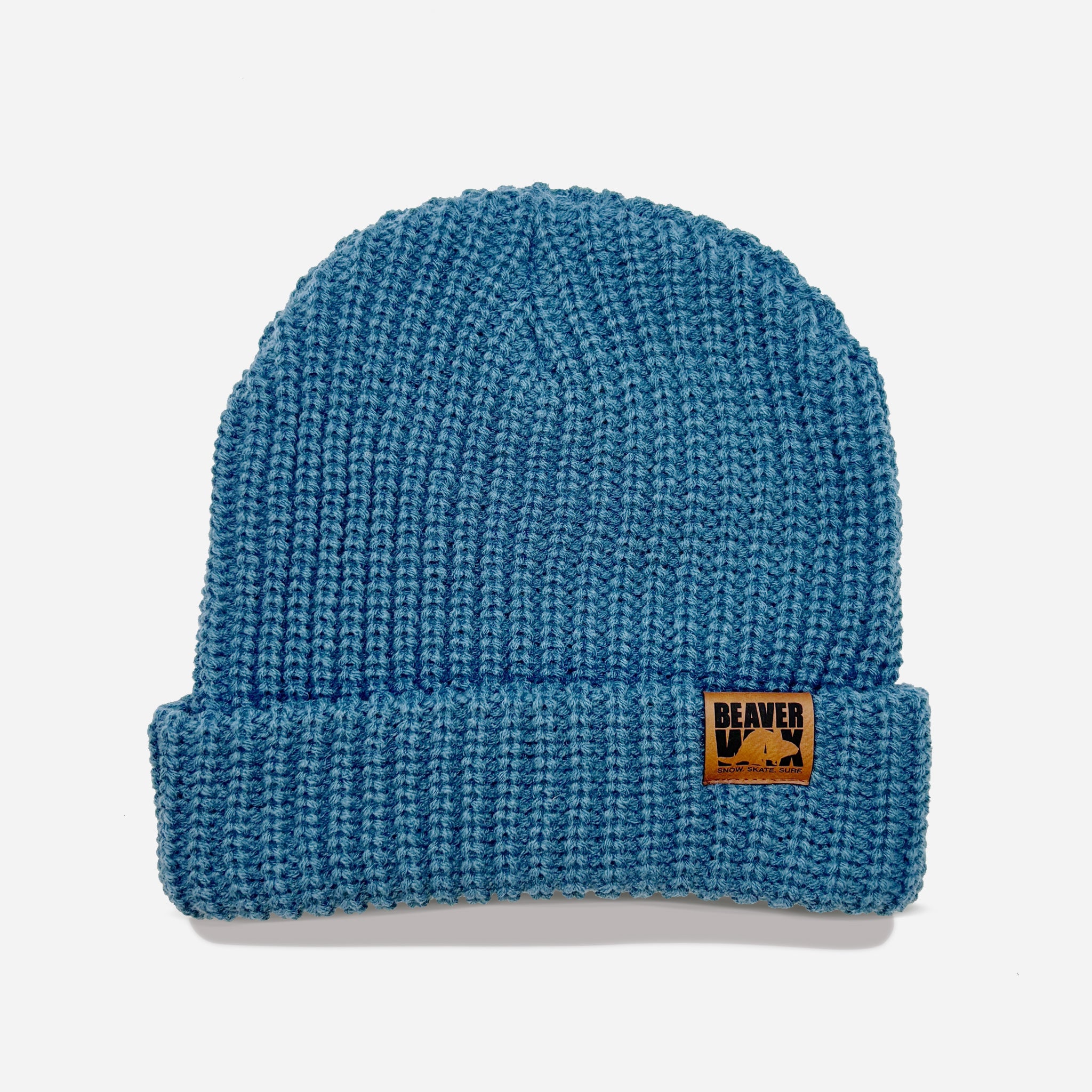 Chunky Wide Rib Roll-Up Beanie