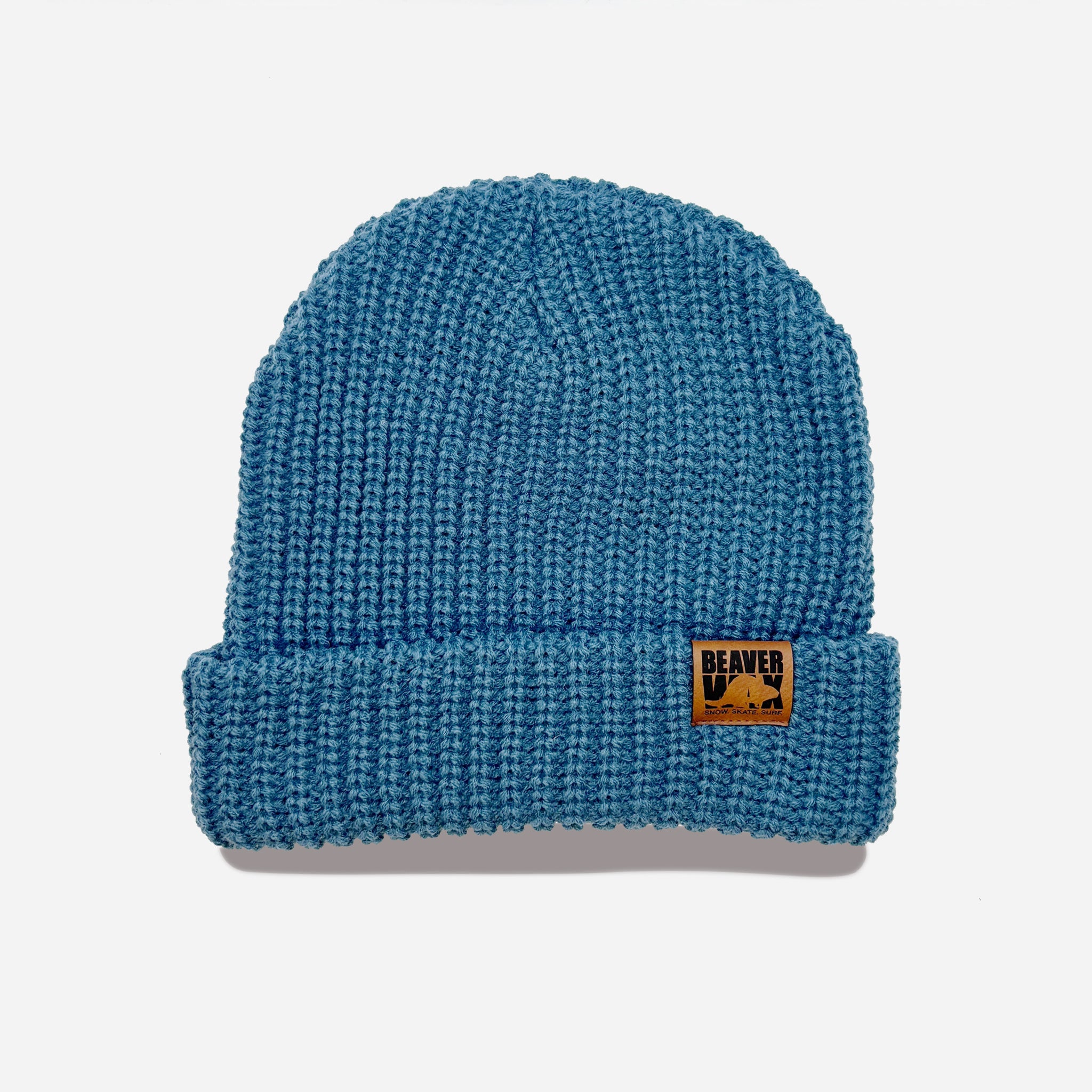 Chunky Wide Rib Roll-Up Beanie