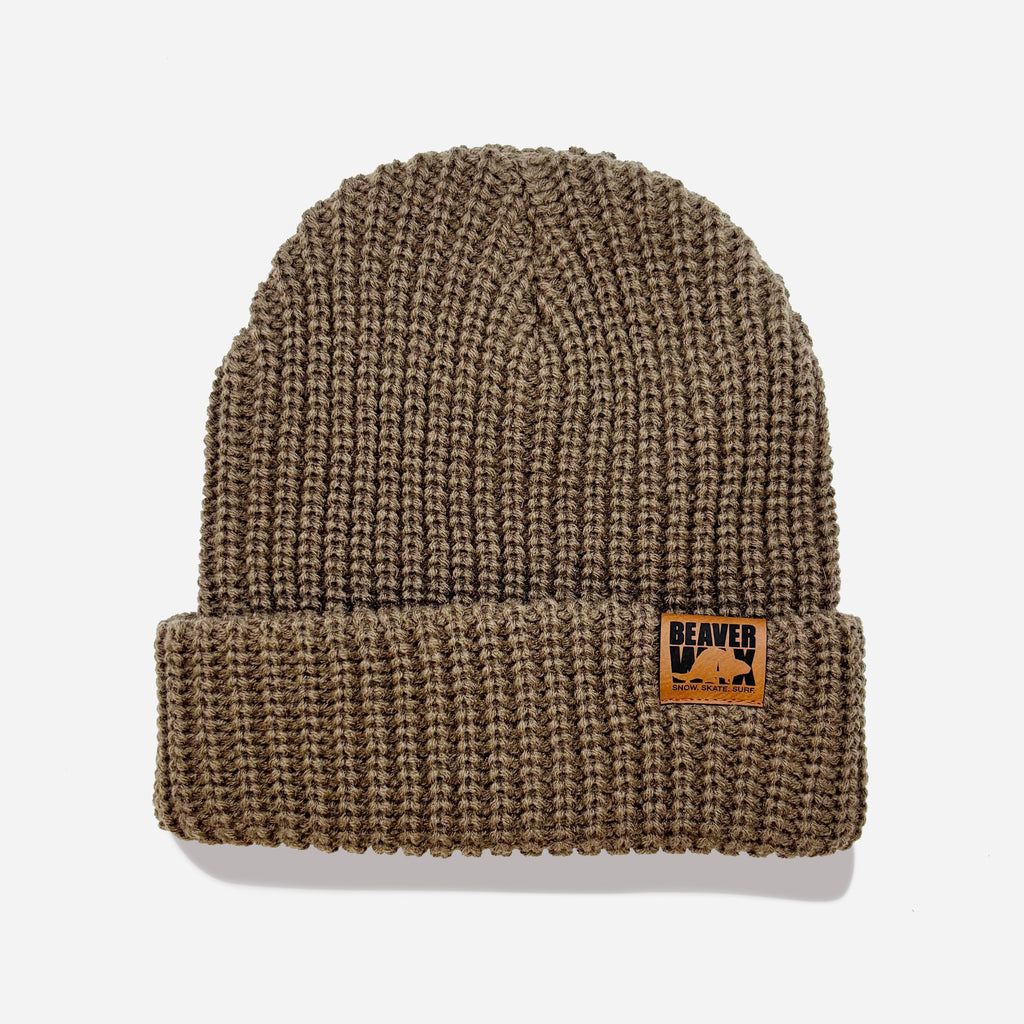 Chunky Wide Rib Roll-Up Beanie