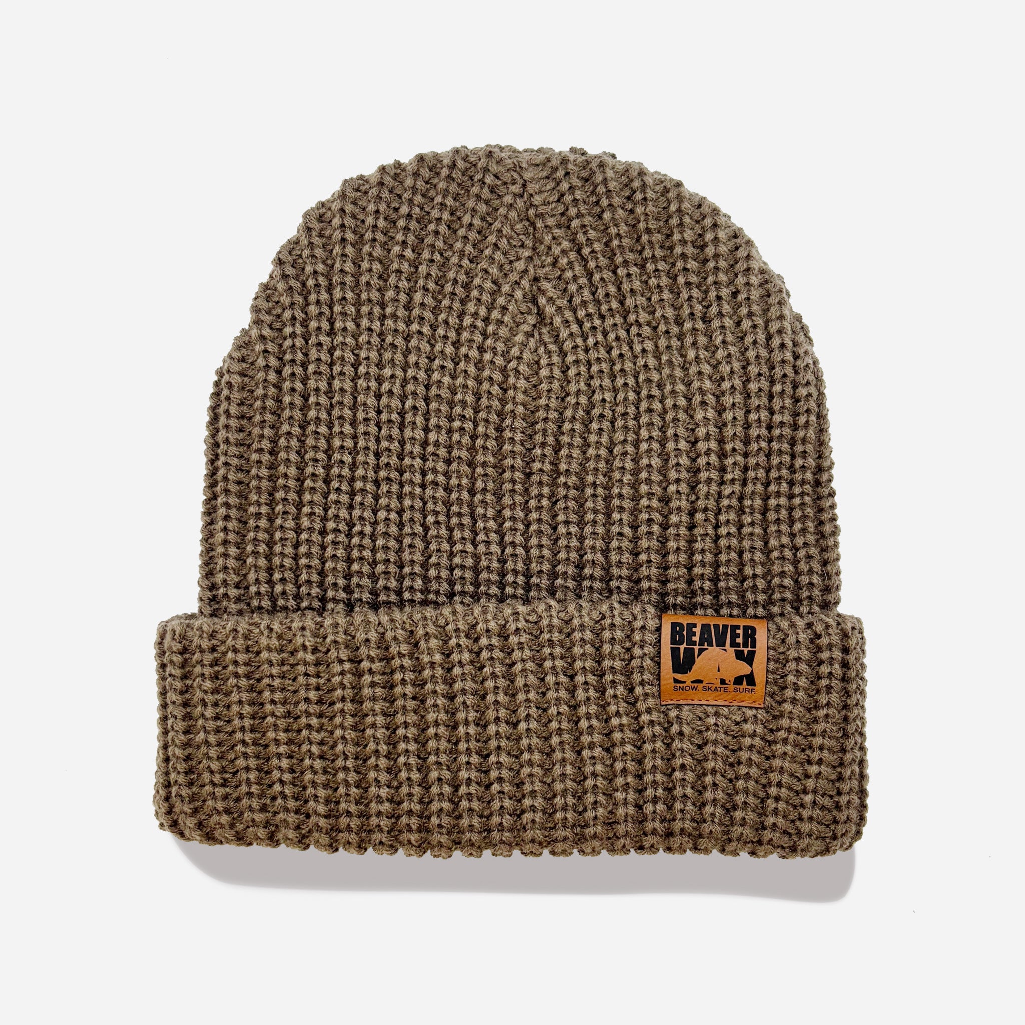Chunky Wide Rib Roll-Up Beanie