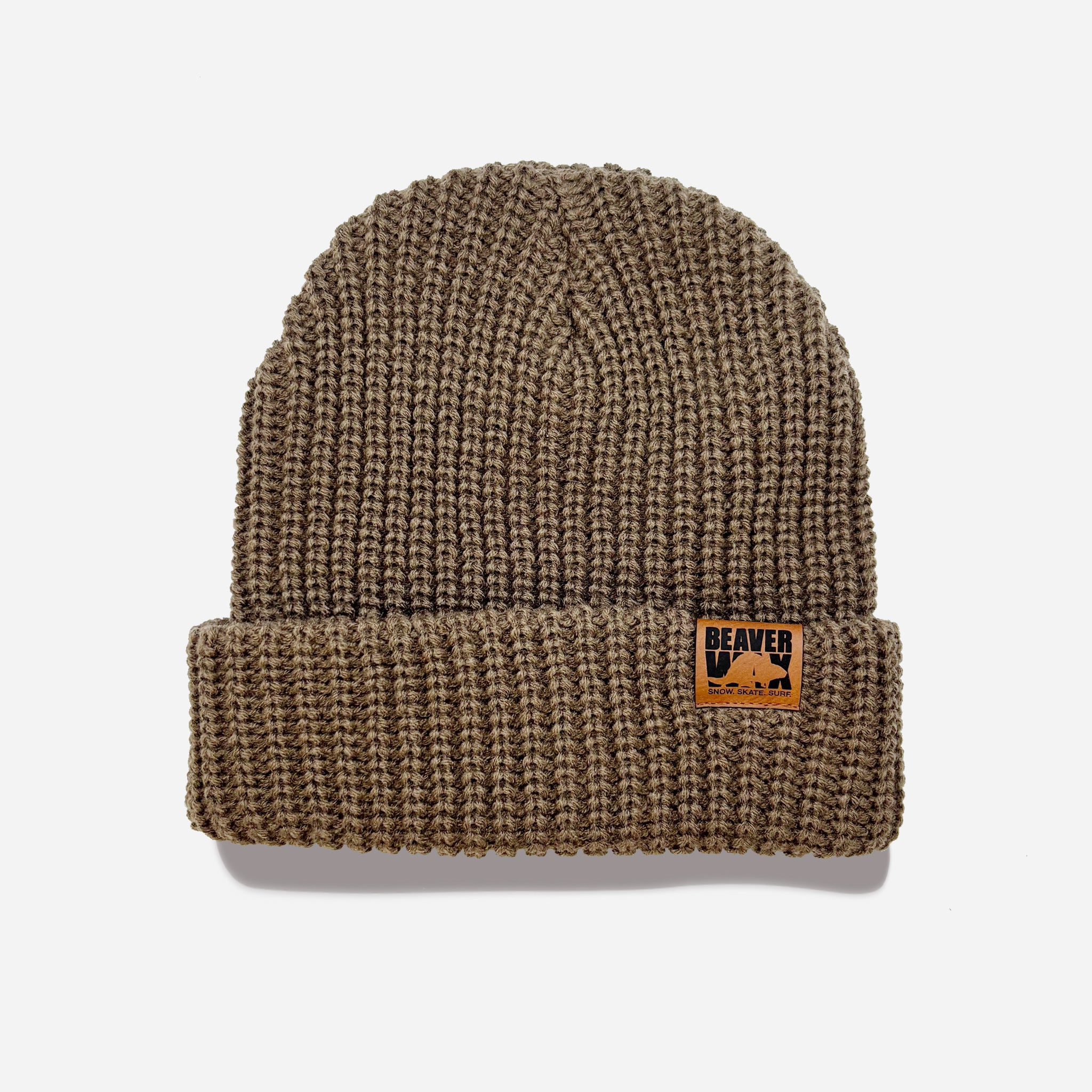 Chunky Wide Rib Roll-Up Beanie
